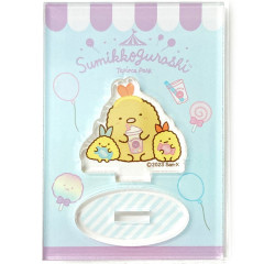 Japan San-X Mini Acrylic Stand - Sumikko Gurashi / Tonkatsu & Ebifurai no Shippo Tapioca Park