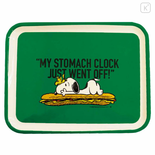 Japan Peanuts Melamine Tray - Snoopy / Hotdog - 1