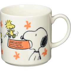 Japan Peanuts Porcelain Mug - Snoopy & Woodstock / Food