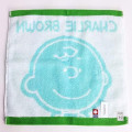 Japan Peanuts Jacquard Towel Handkerchief - Charlie Brown / Smile - 2