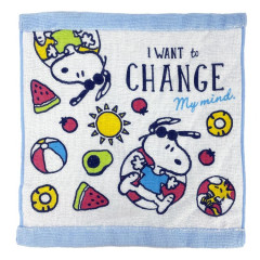 Japan Peanuts Mini Towel Handkerchief - Snoopy / Summer