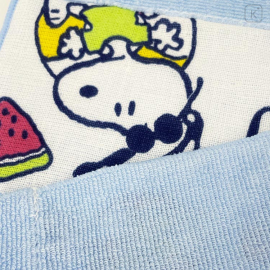 Japan Peanuts Mini Towel Handkerchief - Snoopy / Summer - 2
