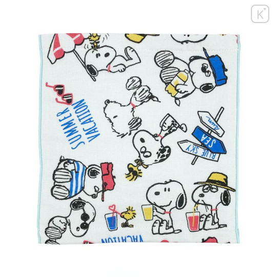 Japan Peanuts Mini Towel Handkerchief - Snoopy & Bros / Summer - 1