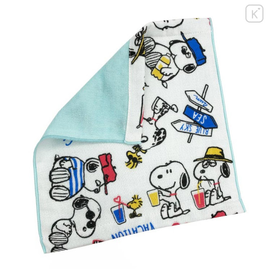 Japan Peanuts Mini Towel Handkerchief - Snoopy & Bros / Summer - 2
