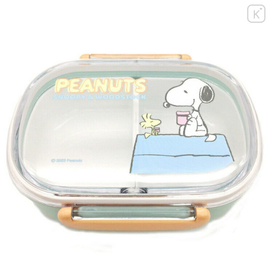 Japan Peanuts Bento Lunch Box 360ml - Snoopy / White - 1