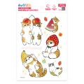 Japan Mofusand Charapita Iron Print A5 - Cat / Fruits Nyan - 1