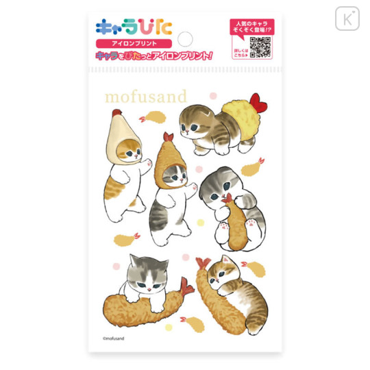 Japan Mofusand Charapita Iron Print Postcard - Cat / Fried Shrimp Nyan - 1