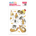 Japan Mofusand Charapita Iron Print Postcard - Cat / Fried Shrimp Nyan - 1