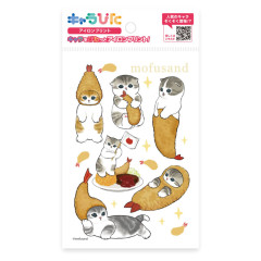Japan Mofusand Charapita Iron Print Postcard - Cat / Fried Shrimp Nyan B