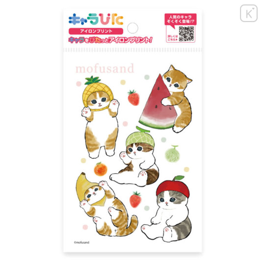 Japan Mofusand Charapita Iron Print Postcard - Cat / Fruits Nyan - 1