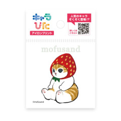 Japan Mofusand Charapita Iron Print Mini - Cat / Strawberry Nyan