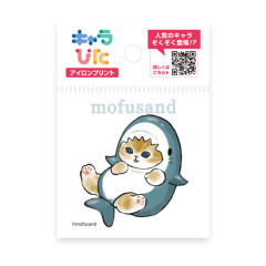 Japan Mofusand Charapita Iron Print Mini - Cat / Shark Nyan B