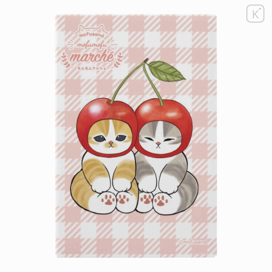 Japan Mofusand Marche Square Magnet - Fruit Cat / Cherry Nyan - 1