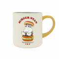 Japan Mofusand Stainless Steel Mug with Lid - Burger Cat Nyan - 2