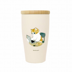 Japan Mofusand Stainless Steel Tumbler with Lid - Cat / Work From Home Nyan