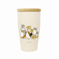 Japan Mofusand Stainless Steel Tumbler with Lid - Cat / Hamster Ride Nyan - 1