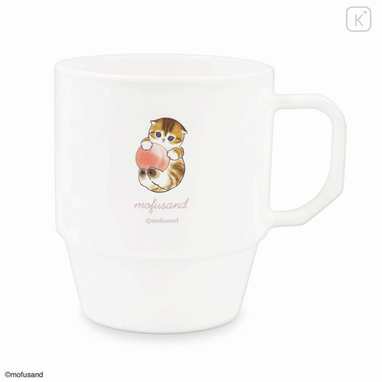 Japan Mofusand Stacking Cup - Cat / Peach Momo Nyan - 3