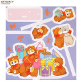 Japan Mofusand Exhibition 2way Pickrill Stand - Cat : Bear Hug Plant Marker Garden Stakes - 6