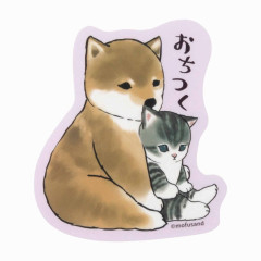 Japan Mofusand Vinyl Sticker - Cat / Puppy Nyan Calm