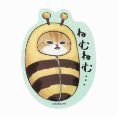 Japan Mofusand Vinyl Sticker - Cat / Bee Nyan Sleepy