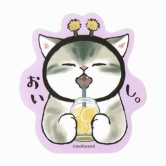 Japan Mofusand Vinyl Sticker - Cat / Bee Nyan Delicious