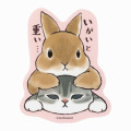 Japan Mofusand Vinyl Sticker - Cat / Rabbit Nyan Large & Heavy - 1
