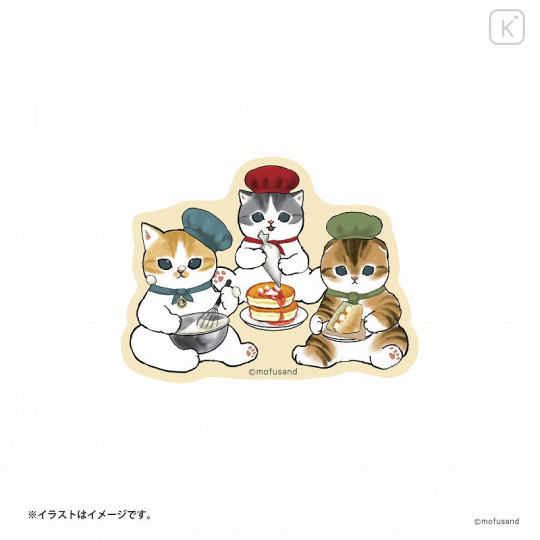 Japan Mofusand Vinyl Sticker - Cat / Nyan Patissier - 1