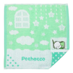 Japan Sanrio Jacquard Towel Handkerchief - Pochacco / Good Night