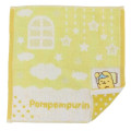 Japan Sanrio Jacquard Towel Handkerchief - Pompompurin / Good Night - 1