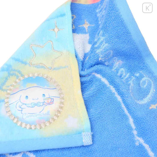 Japan Sanrio Jacquard Embroidered Towel Handkerchief - Cinnamoroll / Gradient Color - 2