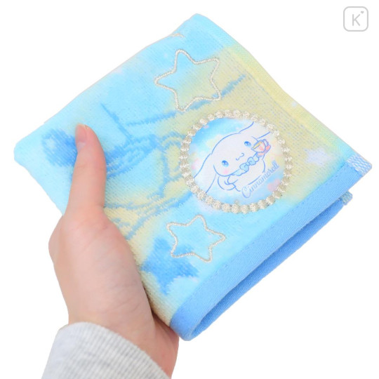 Japan Sanrio Jacquard Embroidered Towel Handkerchief - Cinnamoroll / Gradient Color - 3