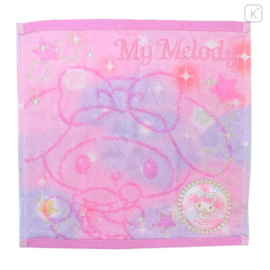 Japan Sanrio Jacquard Embroidered Towel Handkerchief - My Melody / Gradient Color - 1