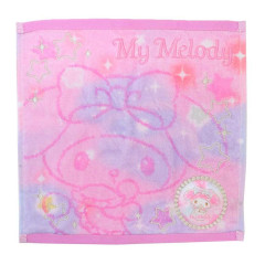 Japan Sanrio Jacquard Embroidered Towel Handkerchief - My Melody / Gradient Color