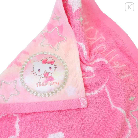 Japan Sanrio Jacquard Embroidered Towel Handkerchief - Hello Kitty / Gradient Color - 2