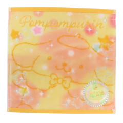 Japan Sanrio Jacquard Embroidered Towel Handkerchief - Pompompurin / Gradient Color