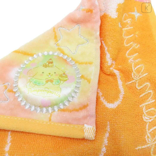 Japan Sanrio Jacquard Embroidered Towel Handkerchief - Pompompurin / Gradient Color - 2