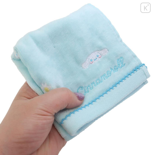 Japan Sanrio Mini Embroidered Towel Handkerchief - Cinnamoroll / Faces - 3