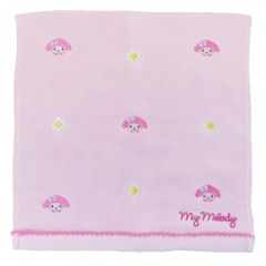 Japan Sanrio Mini Embroidered Towel Handkerchief - My Melody / Faces