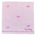 Japan Sanrio Mini Embroidered Towel Handkerchief - My Melody / Faces - 1