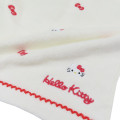 Japan Sanrio Mini Embroidered Towel Handkerchief - Hello Kitty / Faces - 2