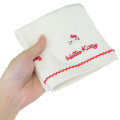 Japan Sanrio Mini Embroidered Towel Handkerchief - Hello Kitty / Faces - 3