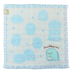Japan San-X Jacquard Embroidered Towel Handkerchief - Sumikko Gurashi / Tokage Silhouette