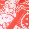 Japan Sanrio Jacquard Towel Handkerchief - Hello Kitty / Silhouette - 3