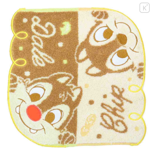 Japan Disney Store Jacquard Mini Towel Handkerchief - Chip & Dale / Peekaboo - 1