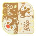 Japan Disney Jacquard Mini Towel Handkerchief - Chip & Dale : Peekaboo - 1