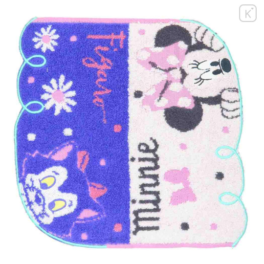 Japan Disney Store Jacquard Mini Towel Handkerchief - Minnie Mouse / Peekaboo - 1