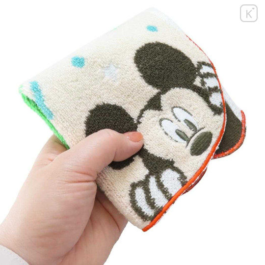 Japan Disney Store Jacquard Mini Towel Handkerchief - Mickey Mouse & Pluto / Peekaboo - 3