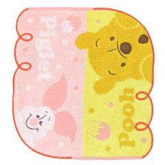 Japan Disney Jacquard Mini Towel Handkerchief - Pooh & Piglet : Peekaboo
