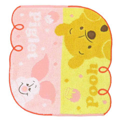Japan Disney Store Jacquard Mini Towel Handkerchief - Pooh & Piglet / Peekaboo