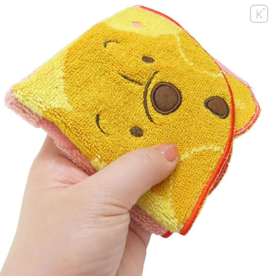 Japan Disney Store Jacquard Mini Towel Handkerchief - Pooh & Piglet / Peekaboo - 3
